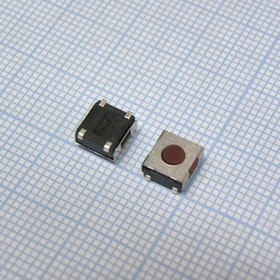 DTSJW-69N-V-T/R, (DTSJW-3.8N 69N-T/R), Кнопка тактильная миниатюрная SMD