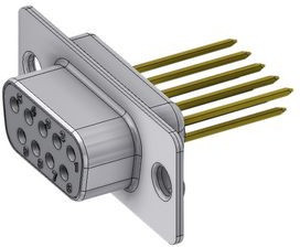 DT09SW3/2, D-Sub socket, Socket, DE-9, Wire Wrap