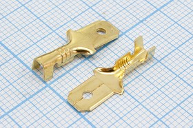 РП-П 2.5-(6.3), Клемма неизолированная (автоклемма); Q-15599 клемма штек 6,1x0,8\0,3\S0,75- 2,5\лат\\\РП-П