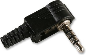 PSG08270, Телефонный аудио разъем, 4 контакт(-ов), Штекер, 3.5 мм, Монтаж на Кабель