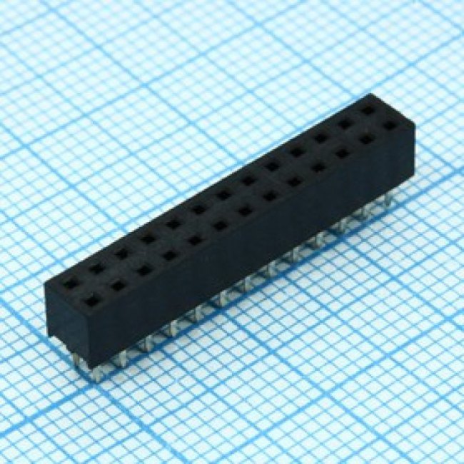 DS1026-06-2X13S8BV, (PBD2-26), Гнездо на плату 2x13 конт., шаг 2.00мм, высота 4.3мм ширина 4.1мм, позолоч. DS1026-06-2X13S8BV, (PBD2-26), Гнездо на плату 2x13 конт., шаг 2.00мм, высота 4.3мм ширина 4.1мм, позолоч.