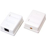 06-0104-B (03-0121-01), Розетка компьютерная 1 вход RJ-45 8р-8с 5 категории