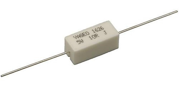 SQP 5 Вт 10 Ом, 5%, Резистор проволочный мощный (цементный) SQP 5 Вт 10 Ом, 5%, Резистор проволочный мощный (цементный)