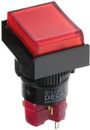 D16LMT1-1ABOR, кнопка без фиксации 250В 5А