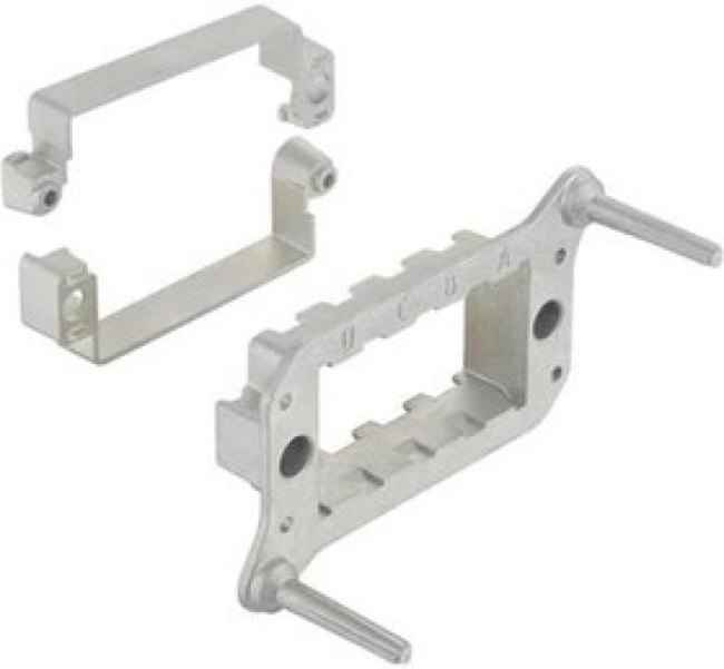 09140161716, Heavy Duty Power Connectors Metal docking frame 4 modules A..D