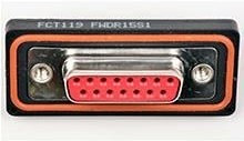 173110-0030, D-Sub Standard Connectors 15P REAR MT WTRPROOF STRAIGHT PCB TERM