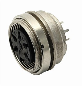 T 3303 400, Circular DIN Connectors 4 Pin female; Rear Pnl Mnt