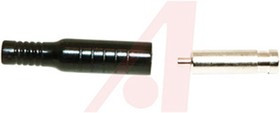 BU-P5167-0, Black Female Banana Socket, 4 mm Connector, Crimp, Solder Termination, 15A, 5000V dc, Nickel Plating