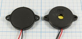 Излучатель звука пьезоэлектрический без генератора 30x 6m41мм, 3~30В, 3,6 кГц, 2L 90, KPR-G3010H, KE