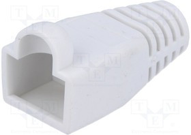 795-601307, Корпус вилки RJ45; 6мм; Цвет: белый