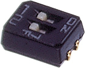 CHS-02A, DIP Switches / SIP Switches smd slide 2 pos., J hook, washable with seal tape, 1/2 pitch CHS-02A, DIP Switches / SIP Switches smd slide 2 pos., J hook, washable with seal tape, 1/2 pitch