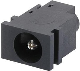 PJ-042, DC Power Connectors 1.65 x 5.15 mm, 2.5 A, Horizontal, Through Hole, Kinked Pins, Dc Power Jack Connector