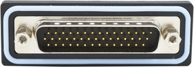 HDF-R44-113L011, Разъем D Sub, IP67, High Density, Штекер, NANOOK Series, 44 контакт(-ов), DB, Пайка