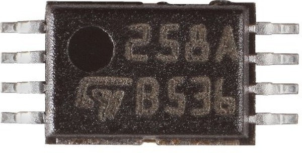 LM258APT, Операционный усилитель, 2 Усилителя, 1.1 МГц, 0.6 В/мкс, 3В до 30В, TSSOP, 8 вывод(-ов)