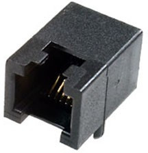 TJ4A-6P6C, розетка телеф. на плату тип 4A