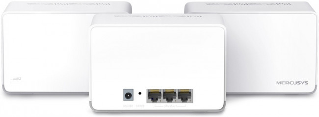 Бесшовный Mesh роутер Mercusys Halo H70X(3-pack) AX1800 10/100/1000BASE-TX компл.:устройство/ крепления/адаптер белый (упак.:3шт) Бесшовный Mesh роутер Mercusys Halo H70X(3-pack) AX1800 10/100/1000BASE-TX компл.:устройство/ крепления/адаптер белый (упак.:3шт)