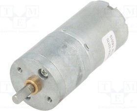 POLOLU-1586, Двигатель: DC, с редуктором, LP, 6ВDC, 2,4А, Ось: D профиль, 75: 1