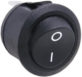 R13244BNAA, Rocker Switches SWITCH R13-244B BLACK RED 230V