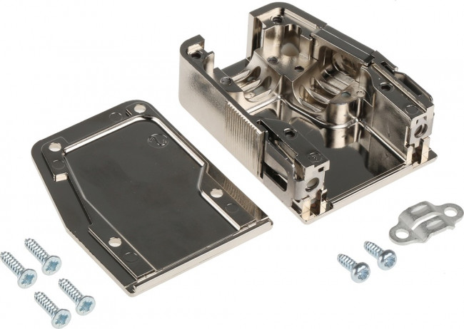 104090M001, 104 Series ABS D Sub Backshell, 9 Way