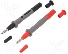 CA-P01295458Z, Измерительный щуп, 15А, черный и красный, Размер гнезда: 4мм