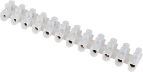 081-10-02, Зажим винтовой ЗВИ-6 0.75-4мм² 12пар белый HLT 081-10-02, Зажим винтовой ЗВИ-6 0.75-4мм² 12пар белый HLT