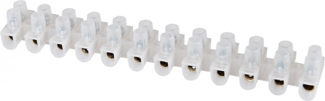 081-10-02, Зажим винтовой ЗВИ-6 0.75-4мм² 12пар белый HLT 081-10-02, Зажим винтовой ЗВИ-6 0.75-4мм² 12пар белый HLT