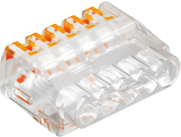 Клемма универсальная пружинная 5х2.5кв.мм 61 525 FL с зажимом прозр. (222-415) OBO 2054458 Клемма универсальная пружинная 5х2.5кв.мм 61 525 FL с зажимом прозр. (222-415) OBO 2054458