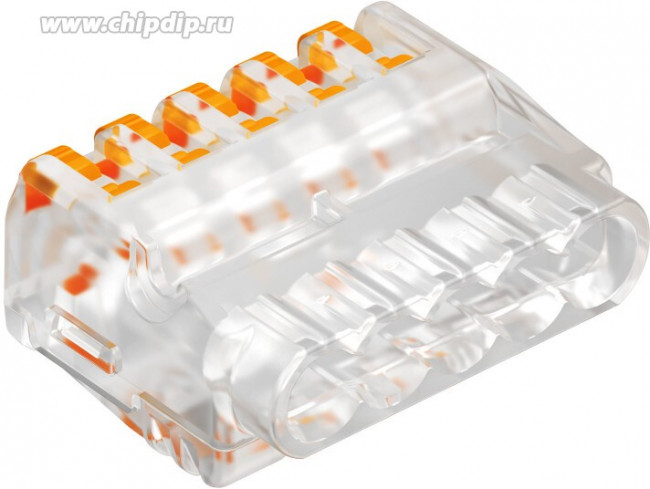 Клемма универсальная пружинная 5х2.5кв.мм 61 525 FL с зажимом прозр. (222-415) OBO 2054458 Клемма универсальная пружинная 5х2.5кв.мм 61 525 FL с зажимом прозр. (222-415) OBO 2054458