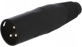 NC3MX-BAG, XLR Connectors 3C MALE BLACK
