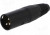 NC3MX-BAG, XLR Connectors 3C MALE BLACK