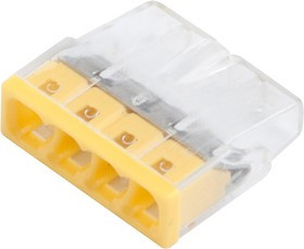 General Клемма строительно-монтажная СМК 4-проводная 0.5-2.5 мм2 100шт 800401 GTER6-04