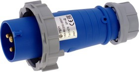 Вилка кабельная 16A/230V/1P+N+E/IP67 CA278 Вилка кабельная 16A/230V/1P+N+E/IP67 CA278