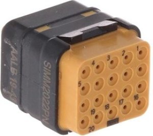 SIMM2022PN, Rack & Panel Connectors 20P Sz 22 SIM Module w/o Peripheral Seal SIMM2022PN, Rack & Panel Connectors 20P Sz 22 SIM Module w/o Peripheral Seal
