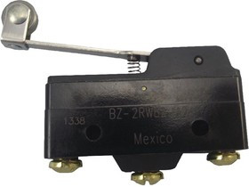 BZ-2RW82-A2, Микропереключатель, Стандартный, Роликовый Рычаг, SPDT, Винт, 15 А, 250 В DC BZ-2RW82-A2, Микропереключатель, Стандартный, Роликовый Рычаг, SPDT, Винт, 15 А, 250 В DC