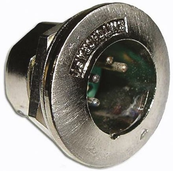 B4MH, Panel Mount XLR Connector, Male, 500 V ac, 4 Way, Silver Plating B4MH, Panel Mount XLR Connector, Male, 500 V ac, 4 Way, Silver Plating