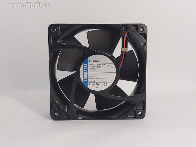 Вентилятор Ebmpapst 4114 NXH 24V 0.46A 11W 120x38 Клемма Вентилятор Ebmpapst 4114 NXH 24V 0.46A 11W 120x38 Клемма