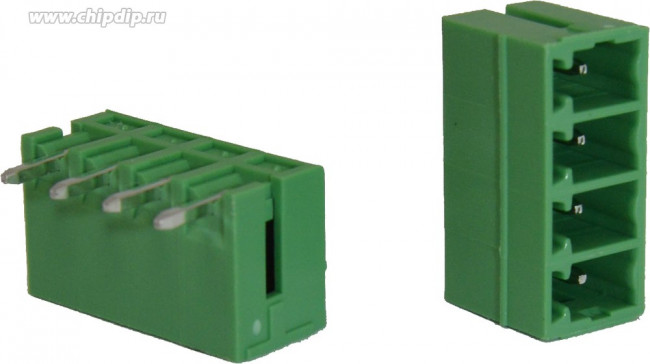 KLR15GK-3.81-04P Разъём на кабель 4P/7A/160V/1.5mm2/ RM3.81mm/Зелёный (НУ=20шт)