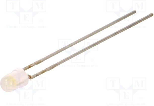 LTW-42NDH8J, Светодиод, 3мм, белый теплый, 140-680мкд, 100°, Шаг 2,54мм