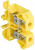 Колодка клеммная JXB-16/35 (90а) желт. EKF plc-jxb-16/35y