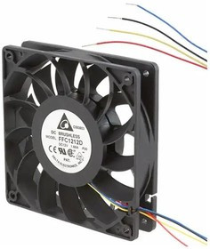 FFC1212D-F00, DC Fans Fan, 120x25mm, 12VDC, 150.33CFM, 16.8W, 1.4A, 56.4dBA, Ball, 4-Leads, Tach/PWM