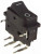 DF62J12S2AHQA, Switch Rocker OFF ON DPST PC Pins Curved Rocker 16A 250VAC 60VDC 372.85VA Bulk