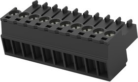 1-2213936-0, Съемная клеммная колодка, 3.5 мм, 10 вывод(-ов), 30AWG до 16AWG, 1.31 мм², Винт, 8 А