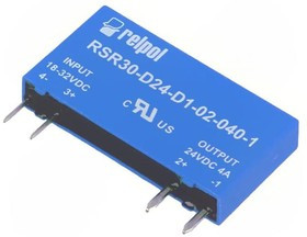 RSR30-D24-D1-02-040-1, Реле: полупроводниковое, Uупр: 18-32ВDC, Iупр.макс: 7,7мА, 2А, 4г
