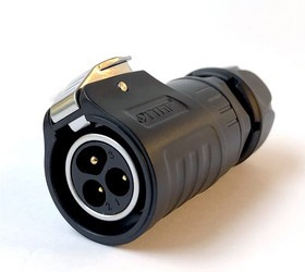 3-полюсный водостойкий разъём IP67 500V 20A TT20-03M-SX-01-001