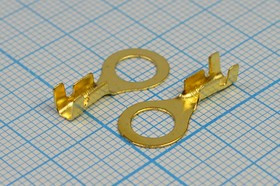 Клемма"O" d 6,2, 1-1,5S, латунь, обжимная, DJ431; Q-705 Z клемма"O" d 6,2\0,6\S1,0~1,5\ лат\\\DJ431-6B\