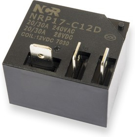NRP-17-C-12D, Реле 1 переключ. 12VDC, 20A/240VAC SPDT