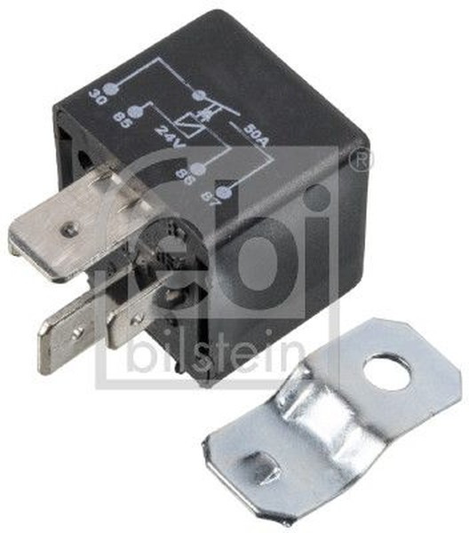 09865, Реле 4 контакта, 24V