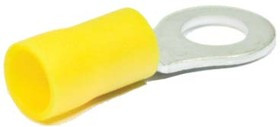 Наконечник кольцевой изолированный желтый 4.0-6.0мм² НКИ 6,0-6; Q-771 Y клемма"O" d 6,4\0,8\S4,0~6,0\Cu луж\\жел\НКИ6,0-6\