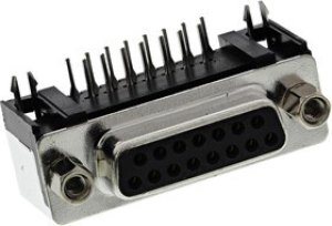 119998-3056, ZD 15 Way Right Angle Through Hole D-sub Connector Socket, 2.74mm Pitch 119998-3056, ZD 15 Way Right Angle Through Hole D-sub Connector Socket, 2.74mm Pitch