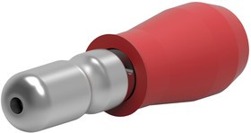 165590-1, Пулеобразная клемма, PIDG, 20AWG до 15AWG, 1.5 мм², Сращивающая Трубчатая, Красный 165590-1, Пулеобразная клемма, PIDG, 20AWG до 15AWG, 1.5 мм², Сращивающая Трубчатая, Красный